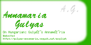 annamaria gulyas business card